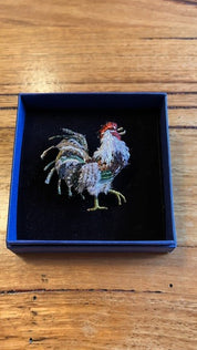 Aurora Rooster Brooch