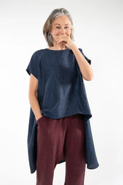 Aurora Top- Navy