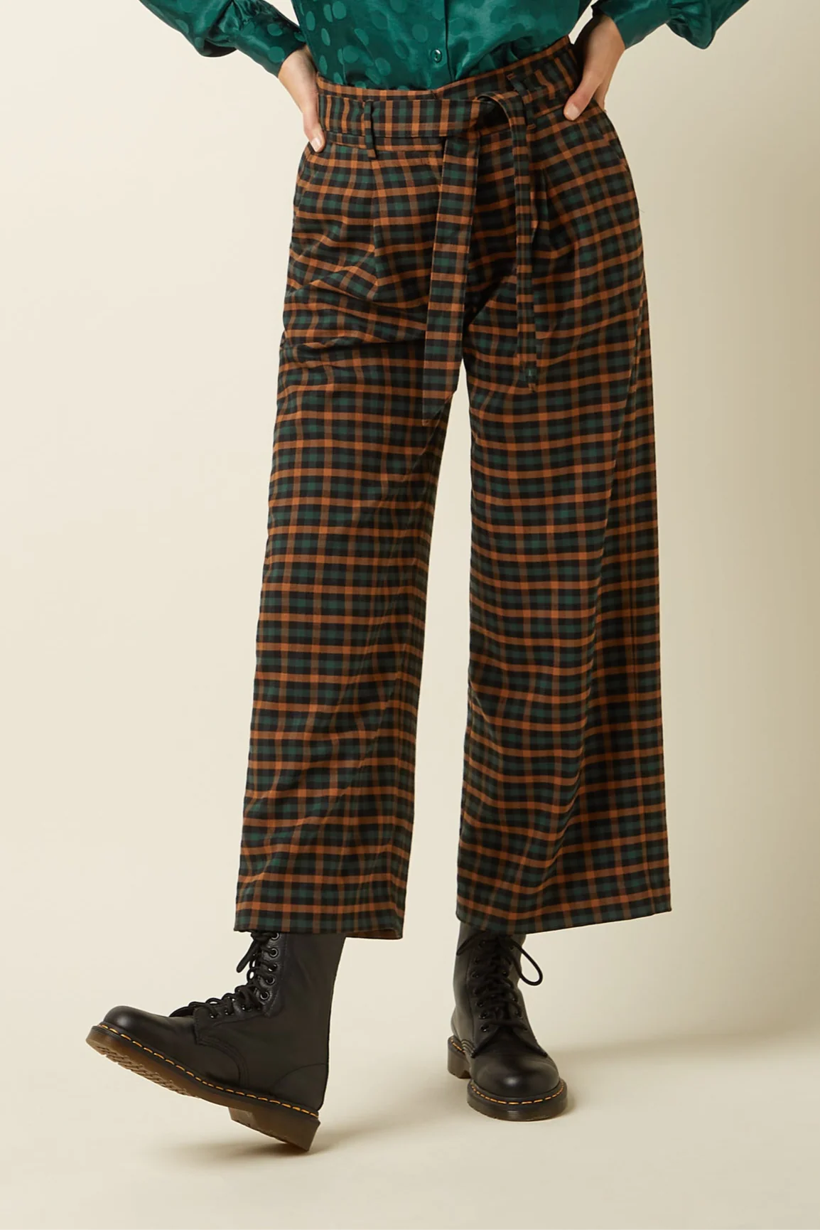 King Louie Ava Pants in Brook Check