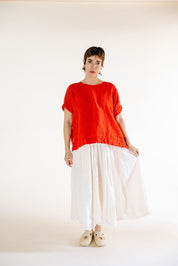 Metta Melbourne Avril T-Shirt Linen in Protea