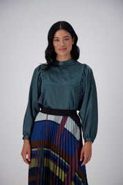 Crossroads Pleated Skirt- Woodland