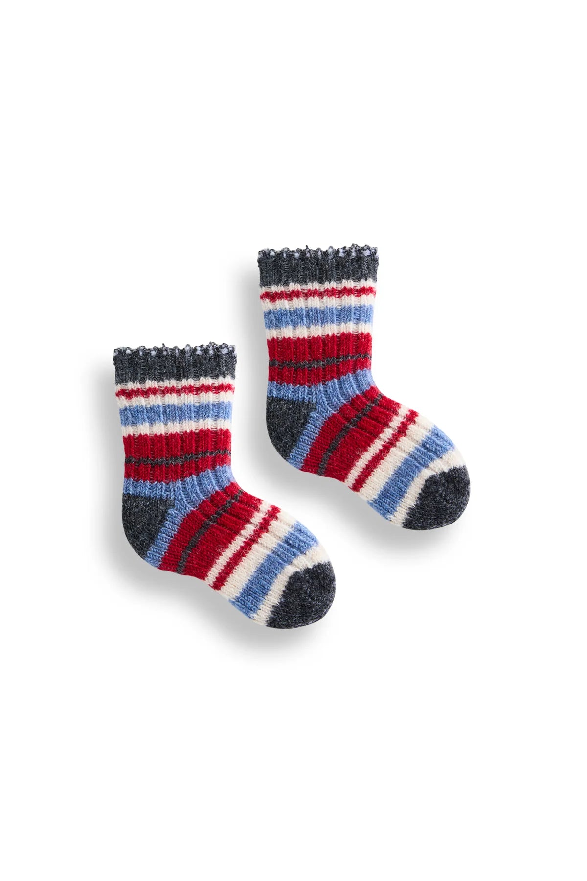 Baby Multi-Stripe Wool Cashmere Socks