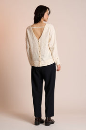 Neris Bayeux Blouse in Cloud