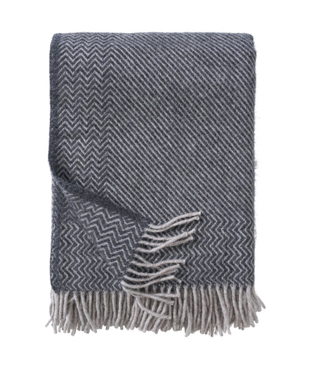 Klippan Bazaar Wool Blanket in Grey