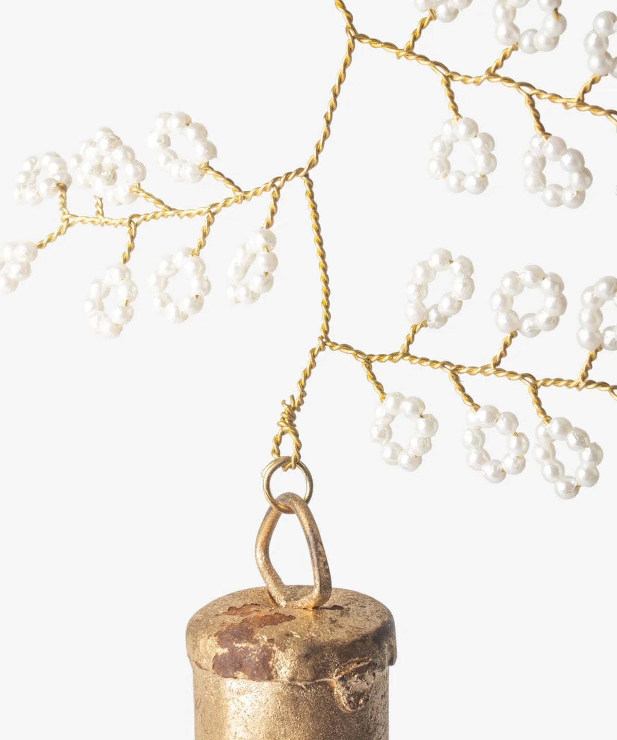Beaded Flower Bell Decoration
