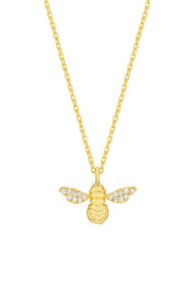 Estella Bartlett Bee Sparkle Wings Necklace Gold plated