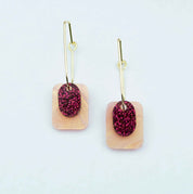 Hagen & Co Bella Earrings in Blush & Merlot