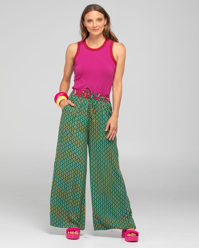 Boom Shankar Harper Cotton Pant in Celaya Print