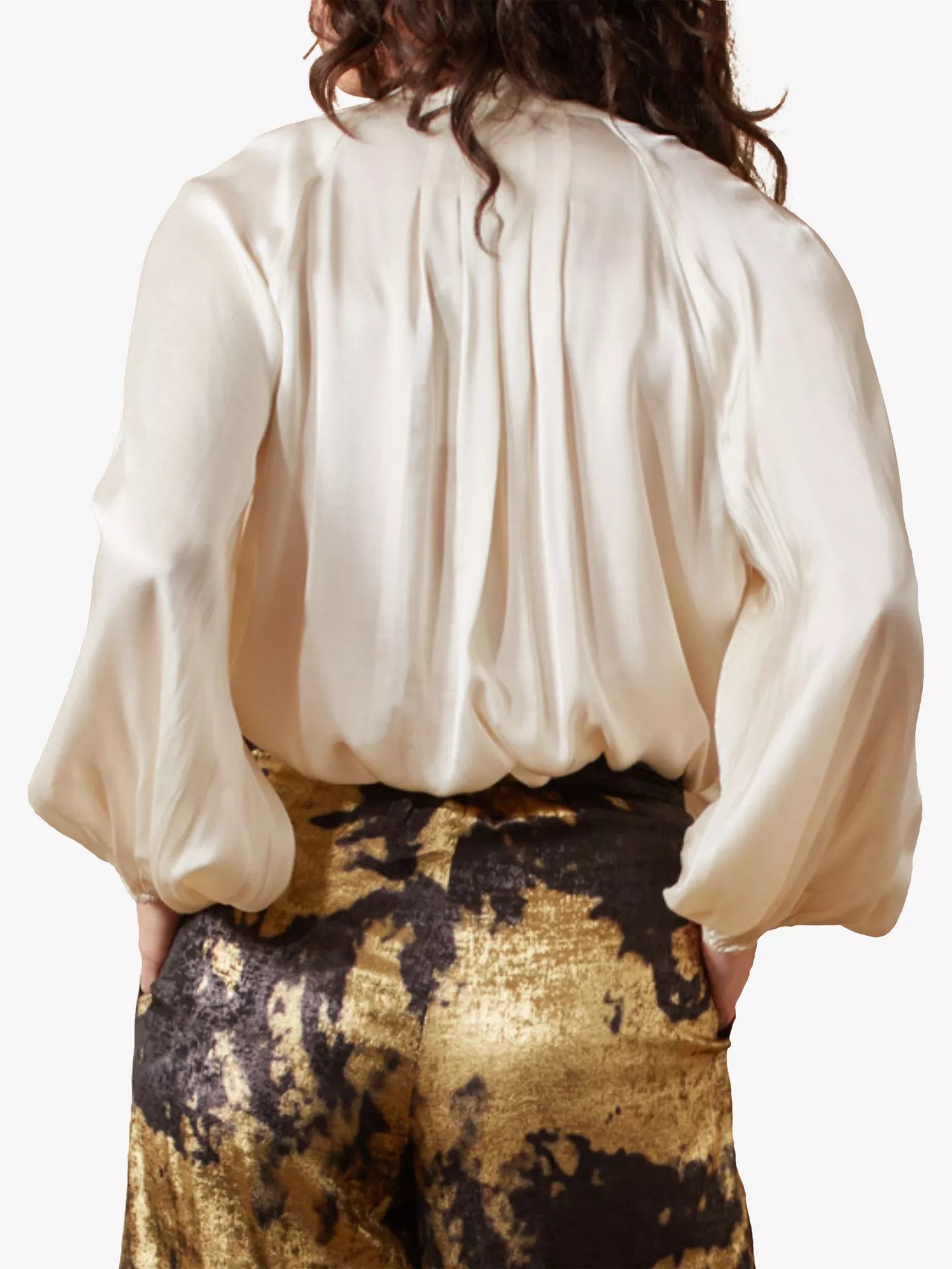 Moonstruck Billow Blouse- Cream