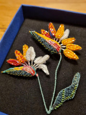 Bird of Paradise Flower Brooch
