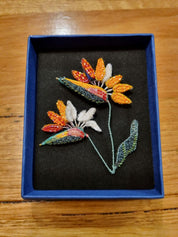 Trovelore Bird of Paradise Flower Embellished Brooch