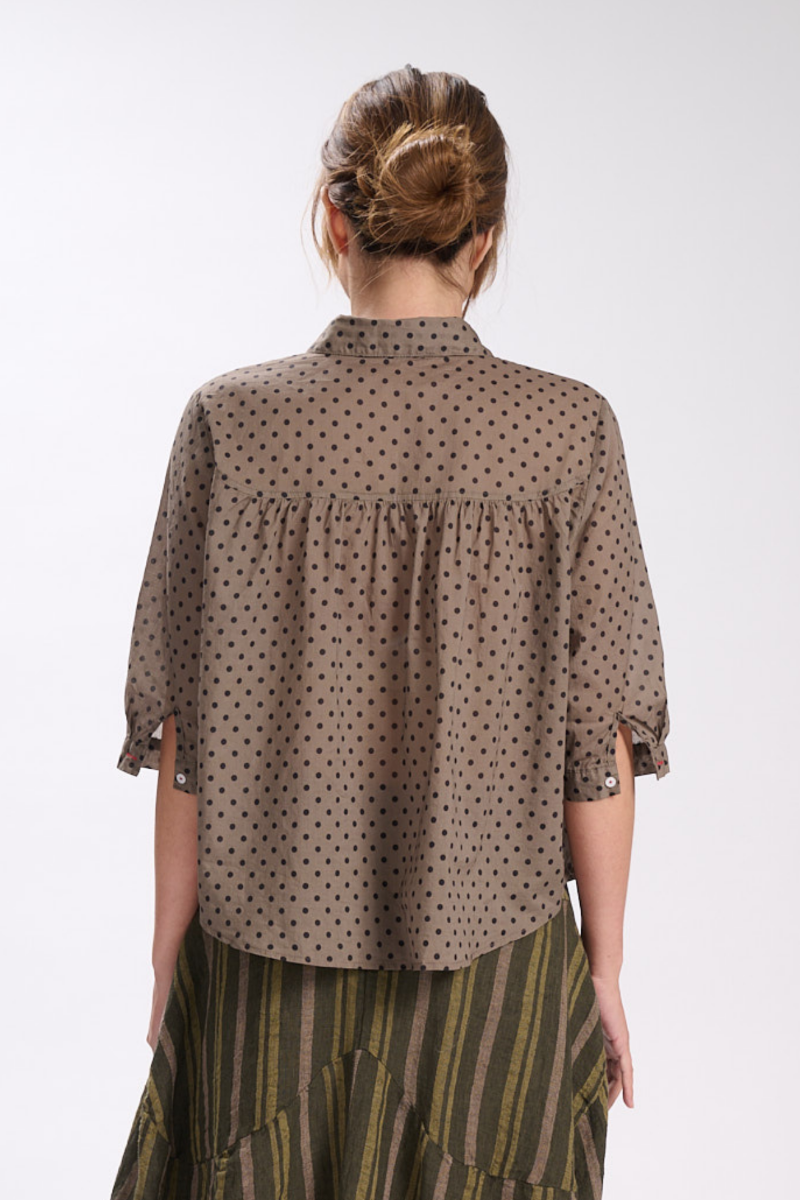 Biscotti Harper Blouse- Smoke