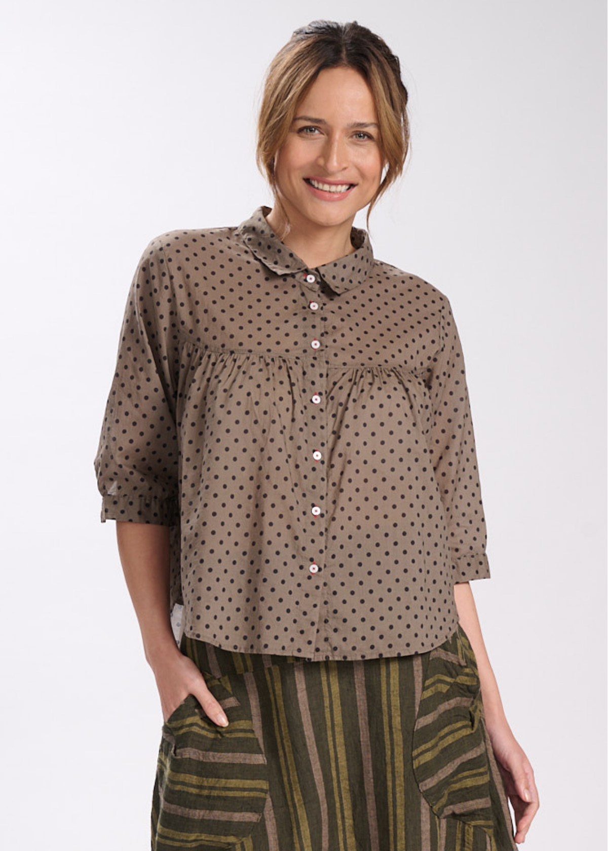 Olga de Polga Biscotti Harper Blouse Latte