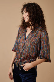 Traffic People Charlie Shirt in Swirls  Strangers Print