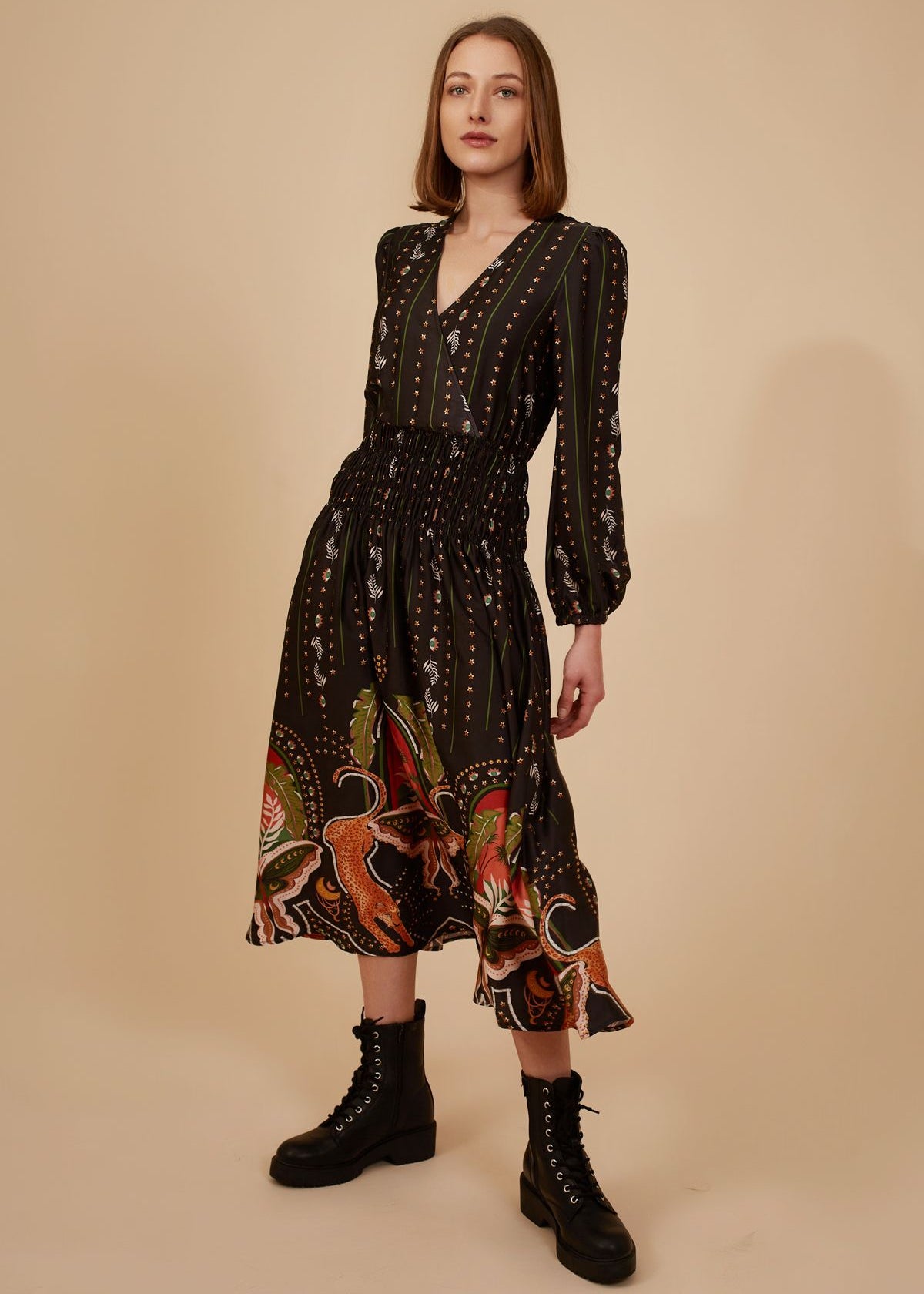 Traffic People Under Its Charm Grace Dress in Black