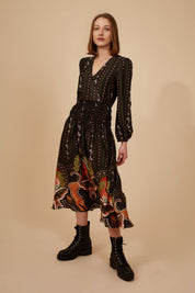 Traffic People Under Its Charm Grace Dress in Black