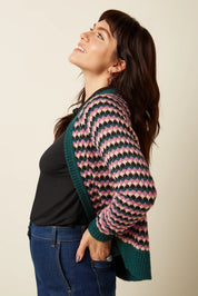 King Louie Blanca Cardi in Pine Green