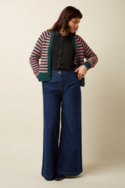 King Louie Blanca Cardi Flora