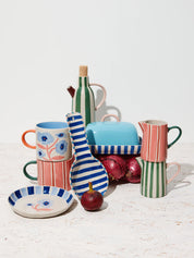 Bloomie Butter Dish- Blue