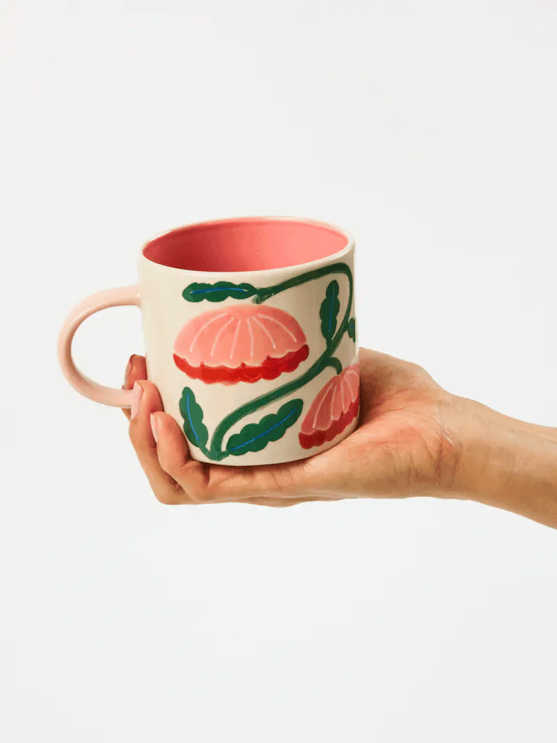 Jones & Co Bloomie Pink Flower Mug