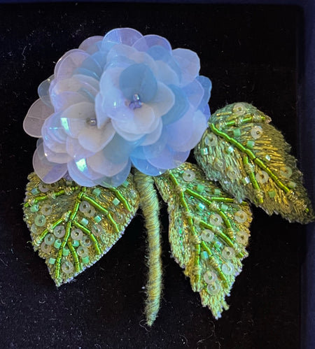 Trovelore Embellished Blooming Hydrangea Brooch