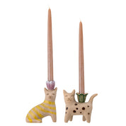 Mamie Cat Candlesticks- set of 2
