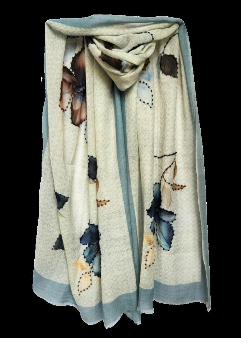 Directions International Blue Skies Wool Scarf
