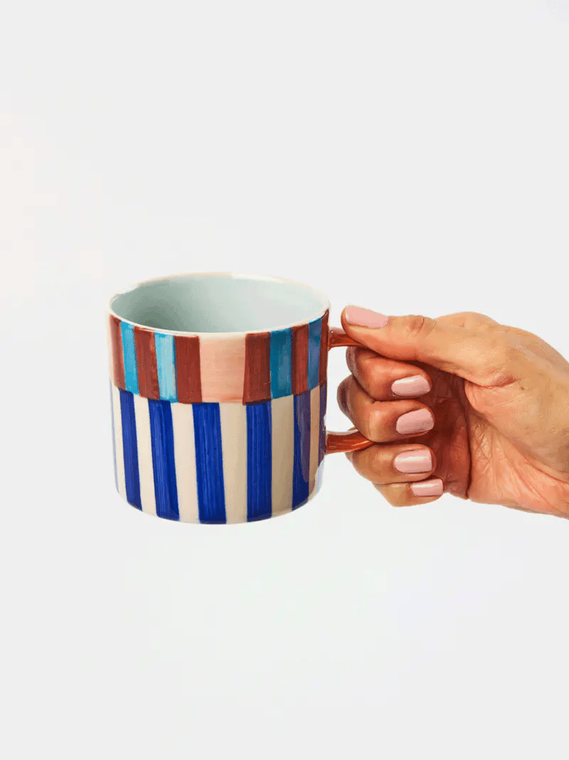 Jones & Co Blue Stripe Mug