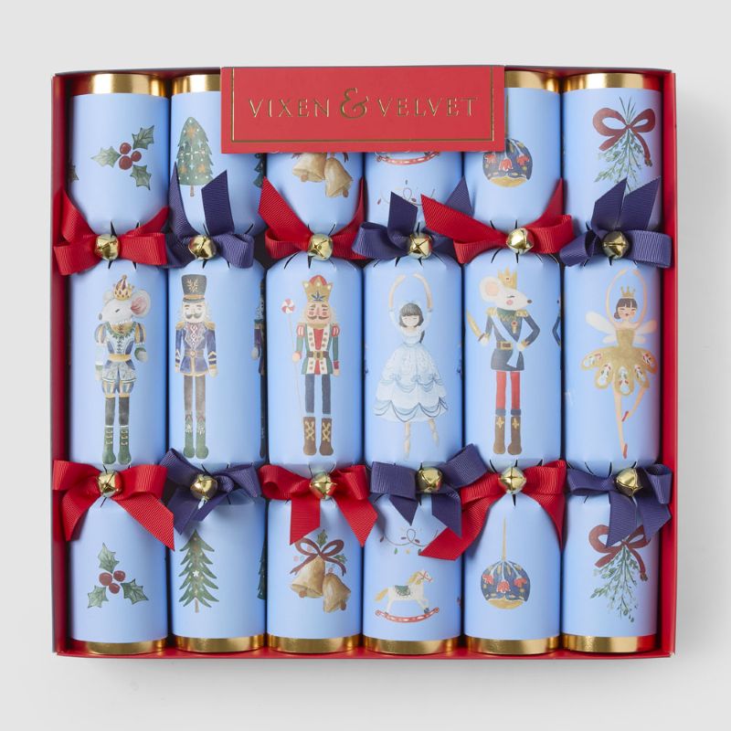 Vixen & Velvet Bluebell Nutcracker Christmas Crackers