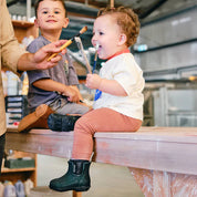Kids Bobbi Boots- Forest Green