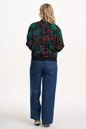 Bobbi Bomber Jacket- Snake Floral