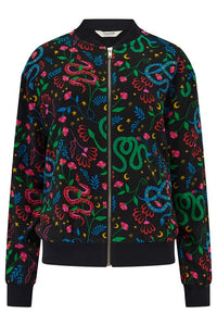 Bobbi Bomber Jacket- Snake Floral - 16