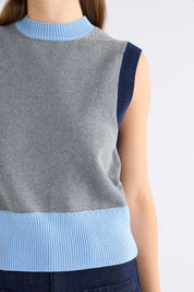 Bolsa Knit Vest- Grey Marle