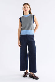 Bolsa Knit Vest- Grey Marle