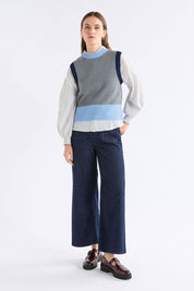 Bolsa Knit Vest- Grey Marle
