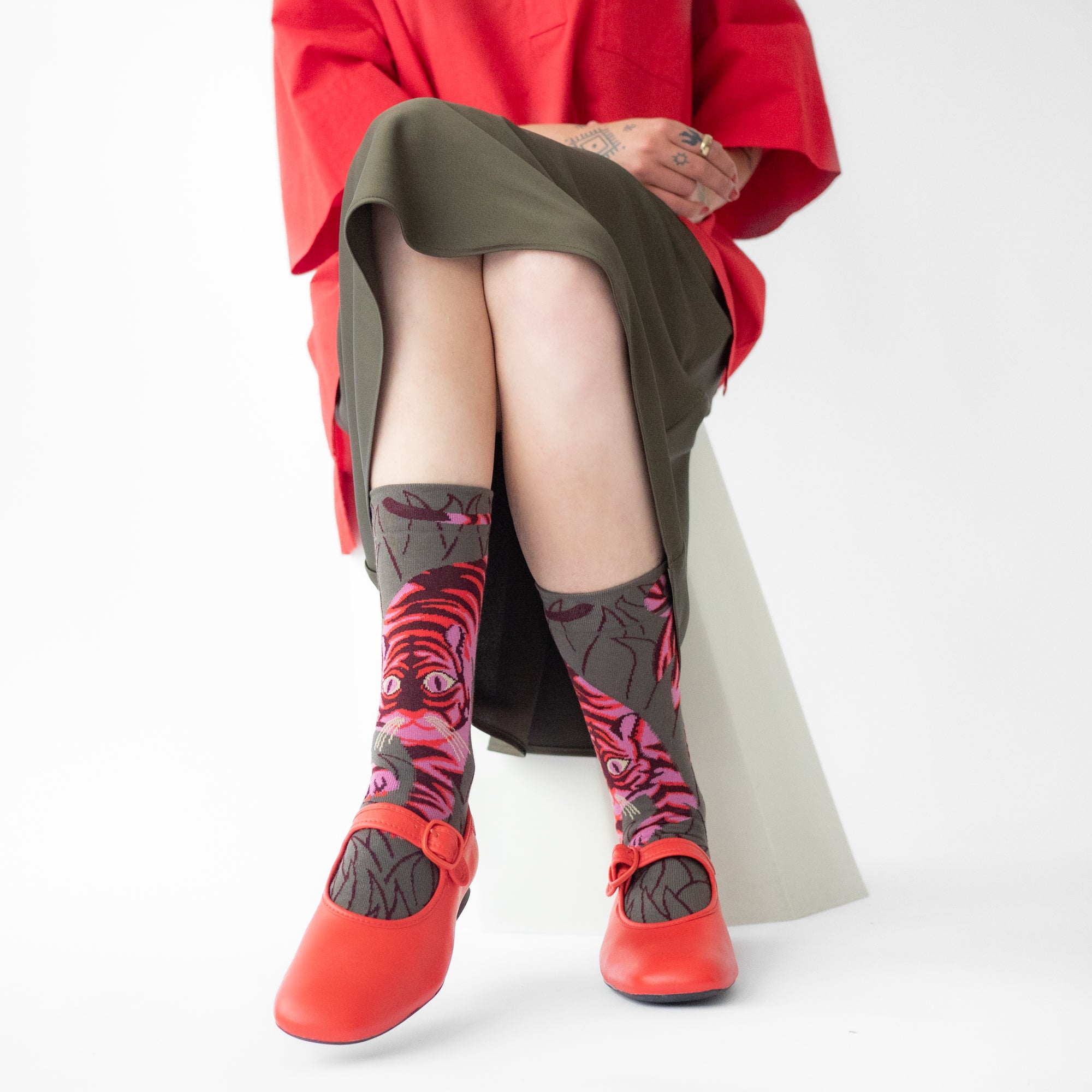 Bonne Maison Crew Socks Le Tigre