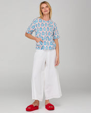 Boom Shankar Guru Top Emilia White