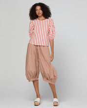 Ava Top- Watermelon Stripe
