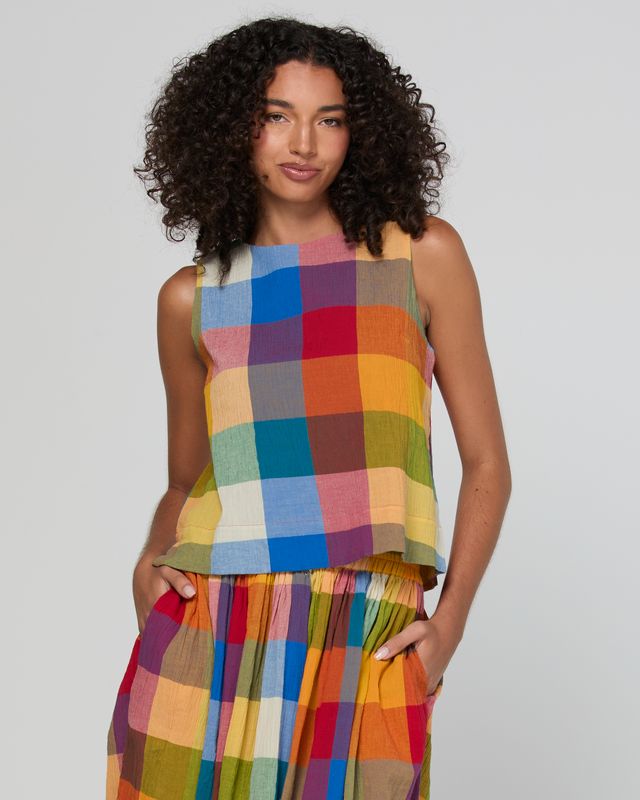 Hara Top- Kingston Check