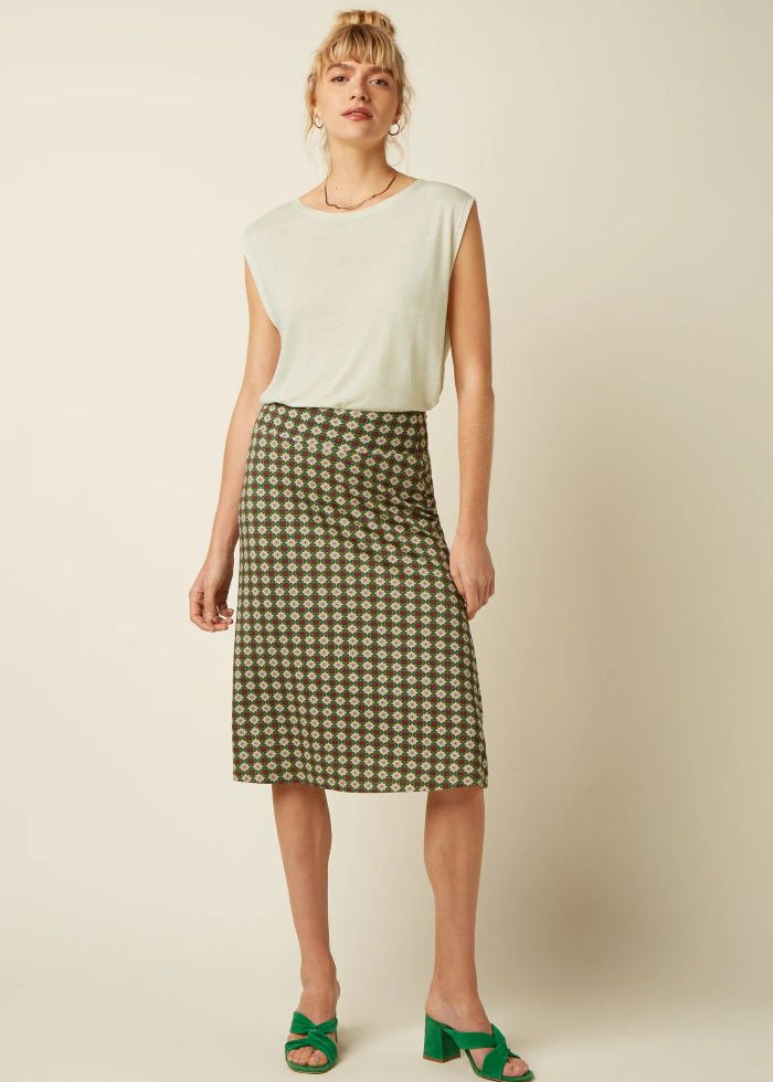 King Louie Border Juno Skirt Jade