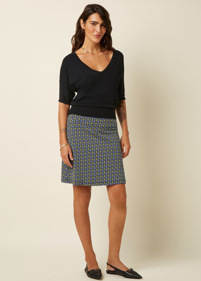 King Louie Border Skirt Blend Print