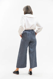 Bowie Pant- Navy Pinstripe