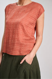 Brisa Two-way Tee- Brick