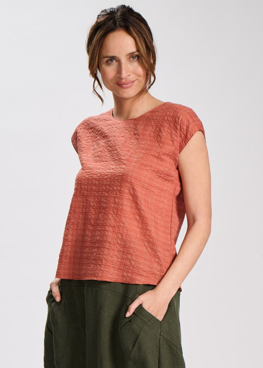 Olga de Polga Brisa Two-way Tee in Brick