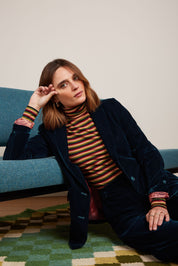 King Louie Brooke Blazer in Gamine Velvet