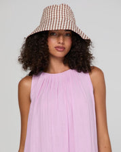 Boom Shankar Bucket Hat- Cocoa Gingham