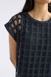 Grid Burnout Top- Space Blue