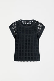 Grid Burnout Top- Space Blue