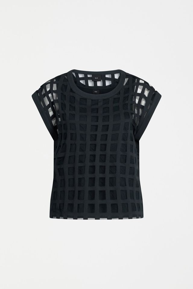 Grid Burnout Top- Space Blue