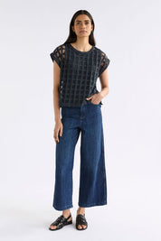 Grid Burnout Top- Space Blue